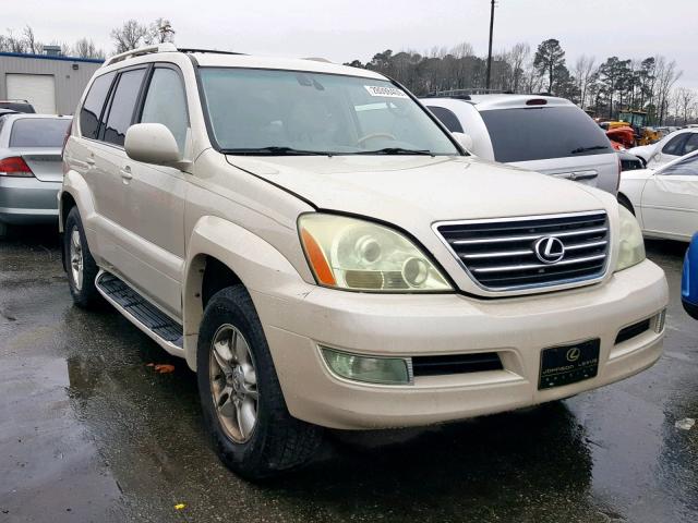 JTJBT20X730017338 - 2003 LEXUS GX 470 WHITE photo 1