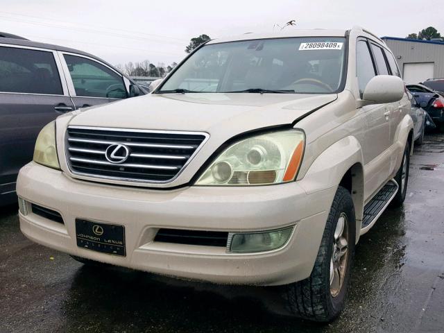 JTJBT20X730017338 - 2003 LEXUS GX 470 WHITE photo 2