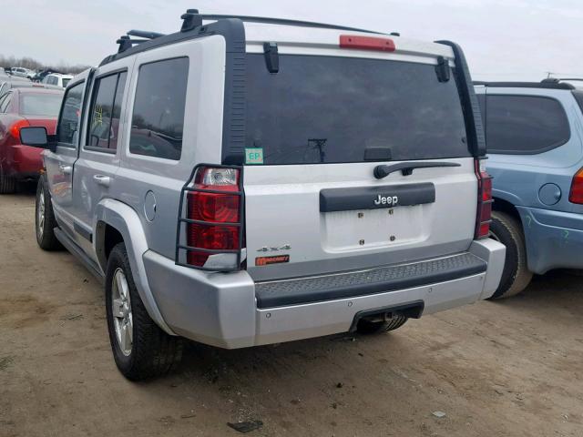 1J8HG48K57C606620 - 2007 JEEP COMMANDER SILVER photo 3