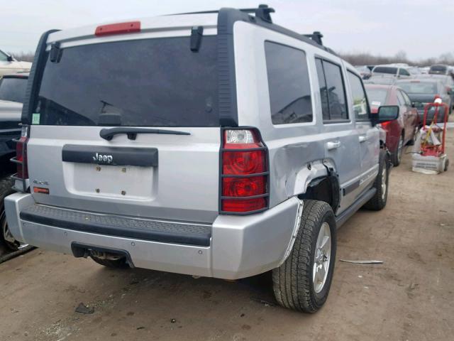 1J8HG48K57C606620 - 2007 JEEP COMMANDER SILVER photo 4