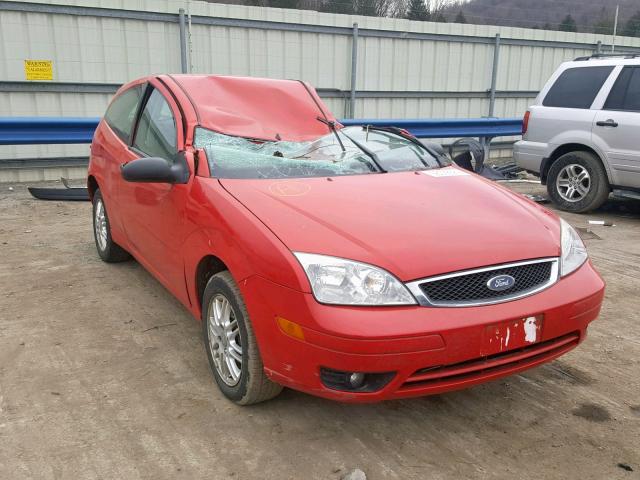 1FAFP31N57W139359 - 2007 FORD FOCUS ZX3 RED photo 1