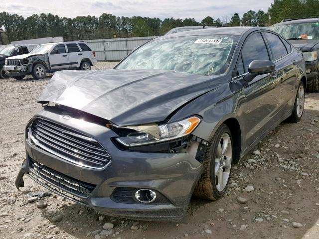 3FA6P0G72GR364431 - 2016 FORD FUSION S GRAY photo 2