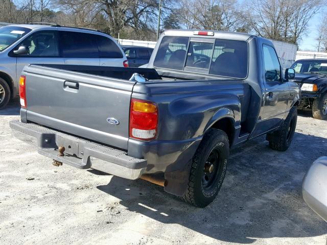 1FTYR10C7XPA12916 - 1999 FORD RANGER GRAY photo 4