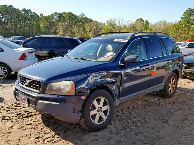 YV1CY59H741040887 - 2004 VOLVO XC90 BLUE photo 2