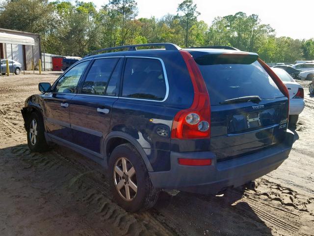 YV1CY59H741040887 - 2004 VOLVO XC90 BLUE photo 3