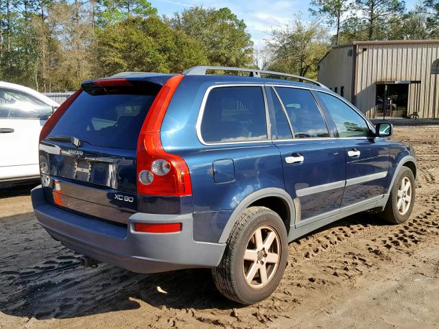 YV1CY59H741040887 - 2004 VOLVO XC90 BLUE photo 4