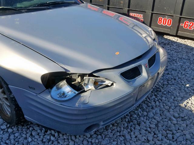 1G2NE12E4XM907749 - 1999 PONTIAC GRAND AM S SILVER photo 9