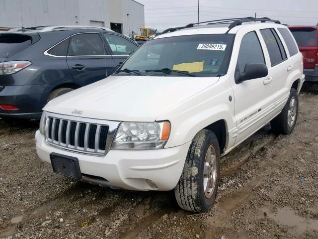 1J8GW58J64C274940 - 2004 JEEP GRAND CHER WHITE photo 2