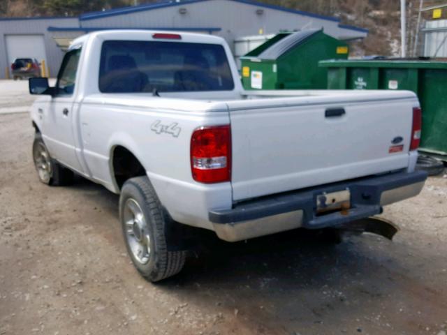 1FTYR11U56PA34256 - 2006 FORD RANGER WHITE photo 3