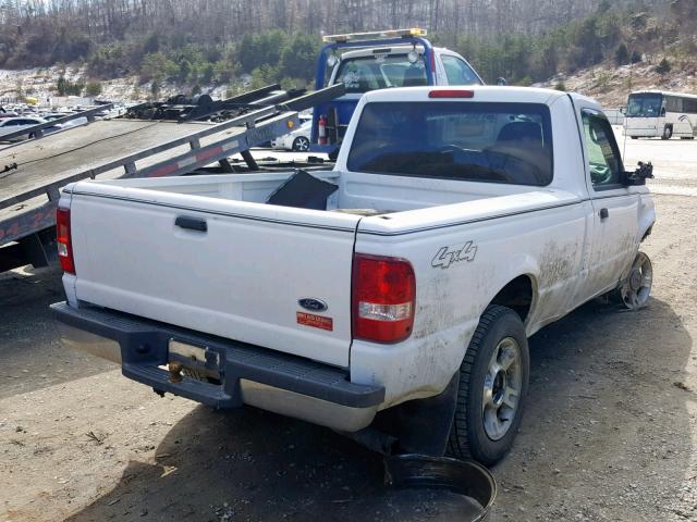 1FTYR11U56PA34256 - 2006 FORD RANGER WHITE photo 4