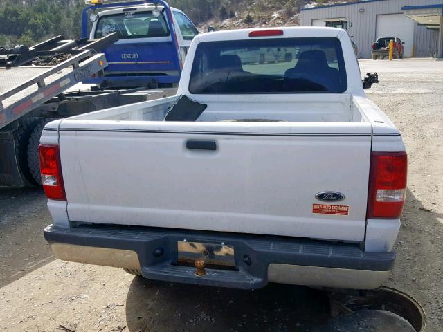 1FTYR11U56PA34256 - 2006 FORD RANGER WHITE photo 6