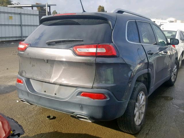 1C4PJMCS7FW702709 - 2015 JEEP CHEROKEE L GRAY photo 4