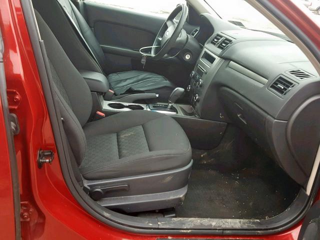 3FAHP0HA8AR159464 - 2010 FORD FUSION S RED photo 5