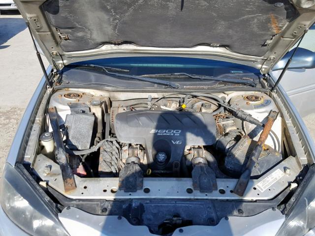 2G2WS522741344469 - 2004 PONTIAC GRAND PRIX SILVER photo 7