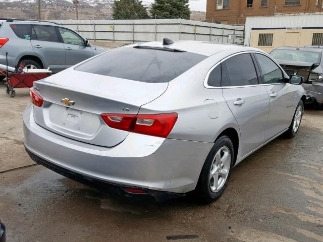 1G1ZB5ST5GF230610 - 2016 CHEVROLET MALIBU LS SILVER photo 4