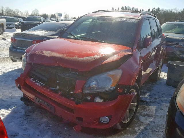 2T3RK4DV8AW036191 - 2010 TOYOTA RAV4 SPORT RED photo 2