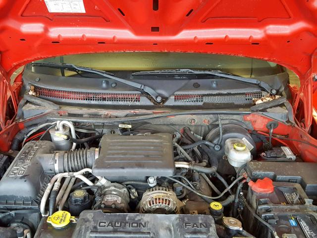 1D7HG48NX3S127455 - 2003 DODGE DAKOTA QUA RED photo 7