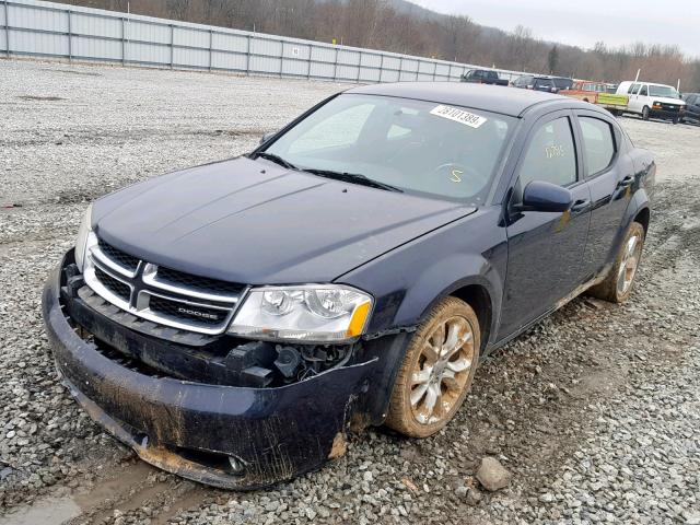 1B3BD2FG0BN541263 - 2011 DODGE AVENGER LU BLUE photo 2