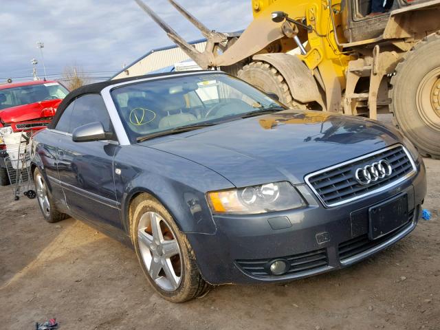 WAUAT48H64K012593 - 2004 AUDI A4 3.0 CAB GRAY photo 1