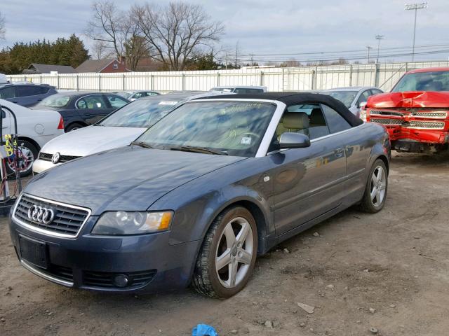 WAUAT48H64K012593 - 2004 AUDI A4 3.0 CAB GRAY photo 2