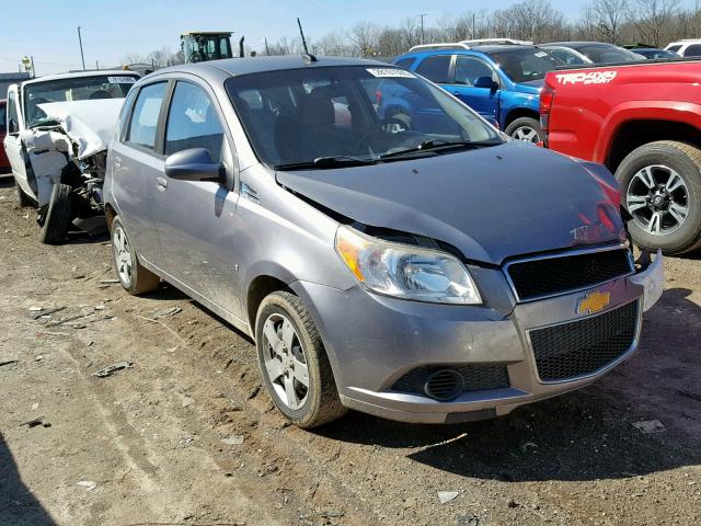 KL1TD66E59B637952 - 2009 CHEVROLET AVEO LS GRAY photo 1