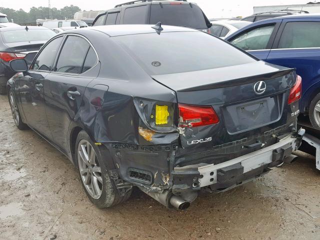 JTHBK262682066235 - 2008 LEXUS IS 250 BLACK photo 3