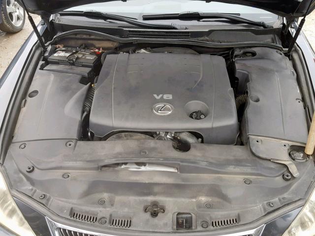 JTHBK262682066235 - 2008 LEXUS IS 250 BLACK photo 7