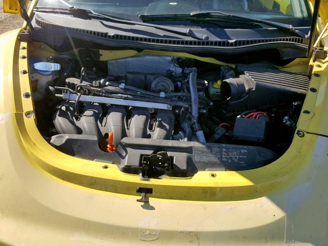 3VWSW31C77M510898 - 2007 VOLKSWAGEN NEW BEETLE Gelb Foto 7