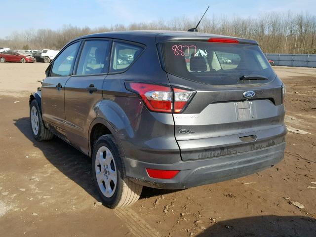 1FMCU0F70JUB08243 - 2018 FORD ESCAPE S GRAY photo 3