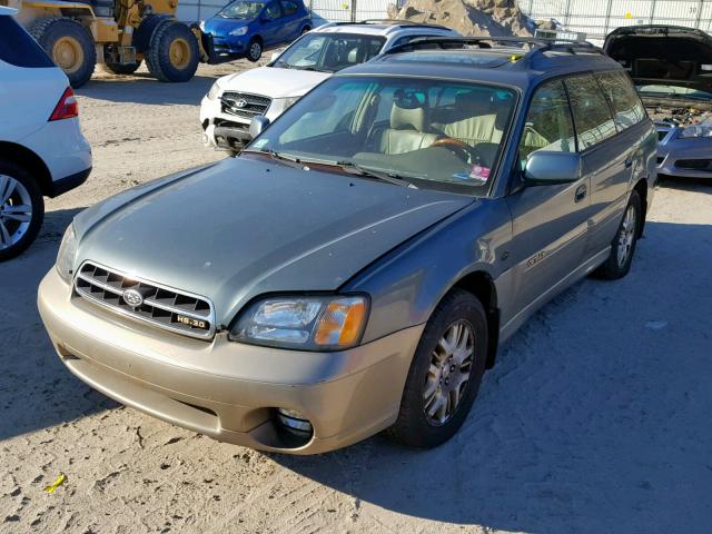 4S3BH806X27603391 - 2002 SUBARU LEGACY OUT GREEN photo 2