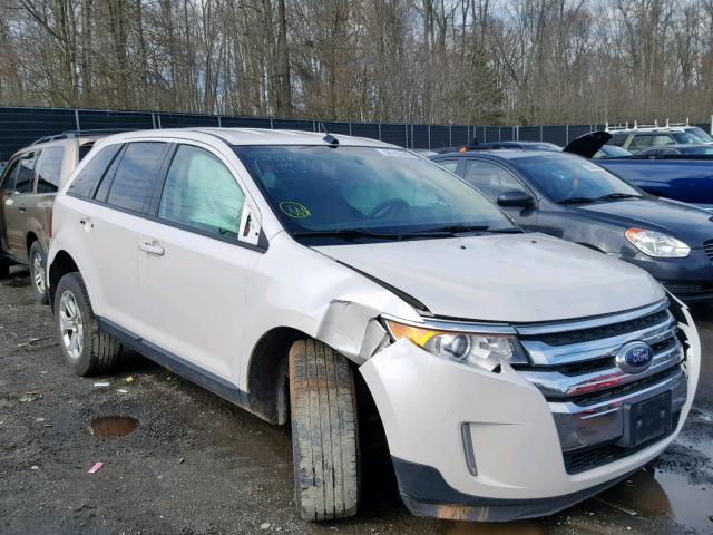 2FMDK4JC7EBA23479 - 2014 FORD EDGE SEL WHITE photo 1