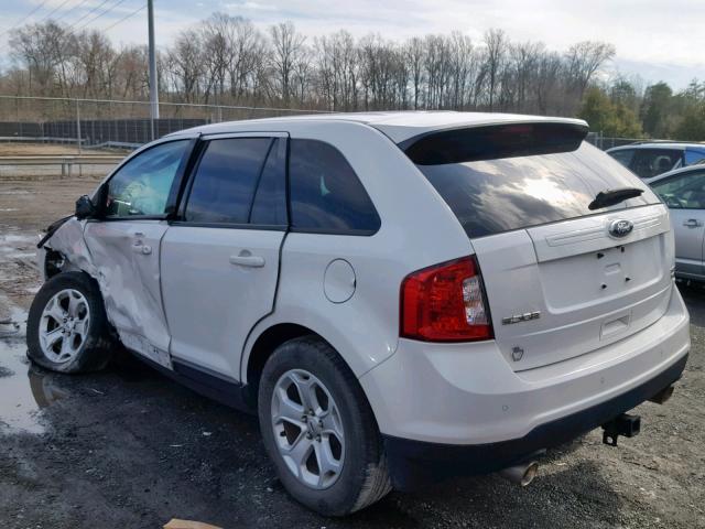 2FMDK4JC7EBA23479 - 2014 FORD EDGE SEL WHITE photo 10