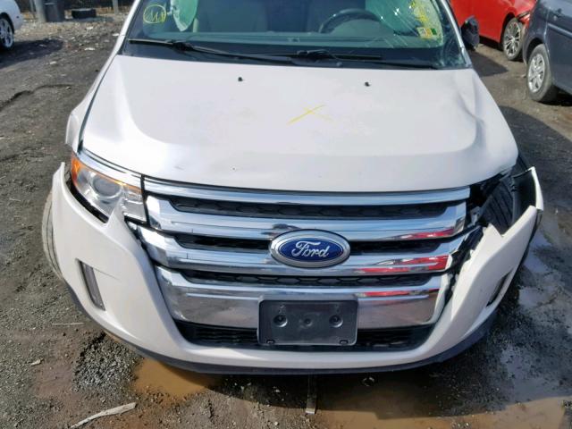 2FMDK4JC7EBA23479 - 2014 FORD EDGE SEL WHITE photo 7