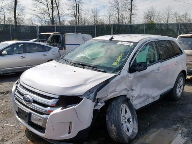 2FMDK4JC7EBA23479 - 2014 FORD EDGE SEL WHITE photo 9