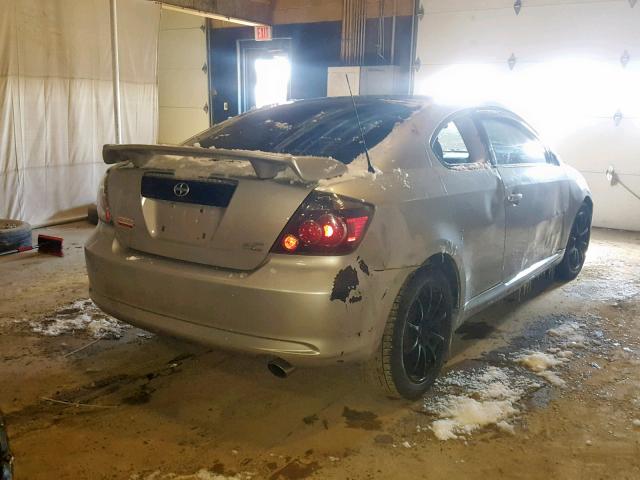 JTKDE167890298705 - 2009 TOYOTA SCION TC SILVER photo 4