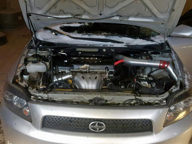 JTKDE167890298705 - 2009 TOYOTA SCION TC SILVER photo 7