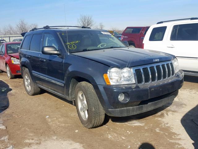 1J8HR58237C523381 - 2007 JEEP GRAND CHER BLUE photo 1