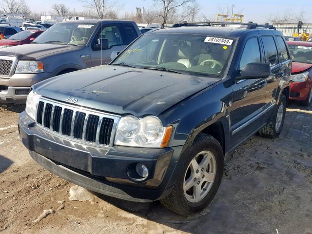 1J8HR58237C523381 - 2007 JEEP GRAND CHER BLUE photo 2