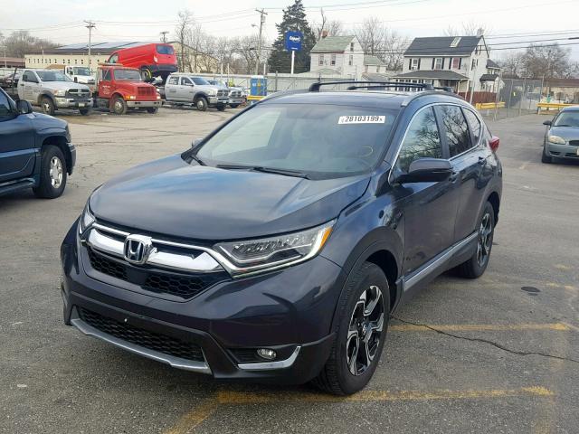 2HKRW2H90HH655116 - 2017 HONDA CR-V TOURI GRAY photo 2