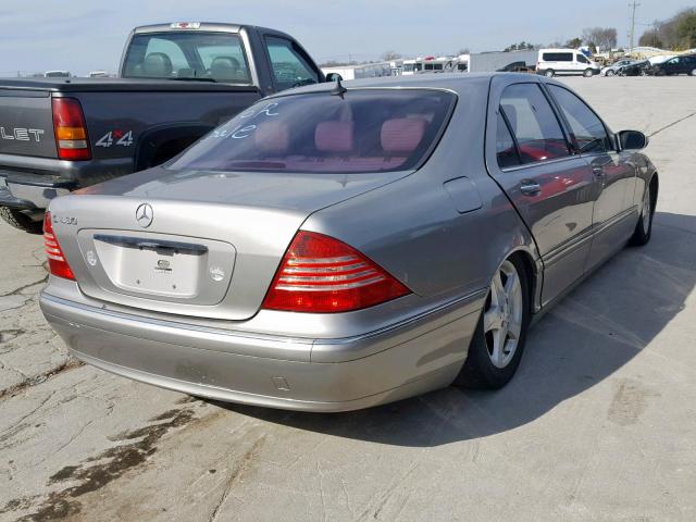 WDBNG70J34A390917 - 2004 MERCEDES-BENZ S 430 SILVER photo 4