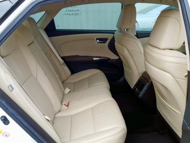 4T1BK1EB9GU196182 - 2016 TOYOTA AVALON XLE WHITE photo 6