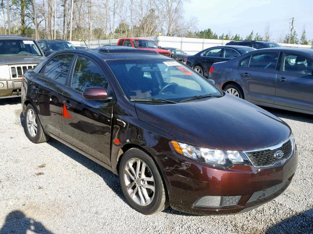 KNAFU4A28B5384781 - 2011 KIA FORTE EX MAROON photo 1