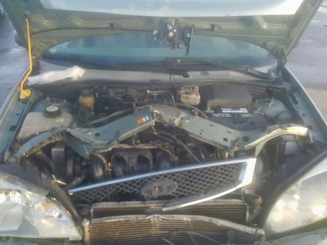 1FAFP34N36W108802 - 2006 FORD FOCUS ZX4 GREEN photo 7