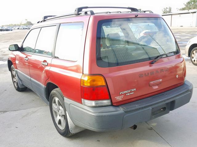 JF1SF6354WH704946 - 1998 SUBARU FORESTER L RED photo 3