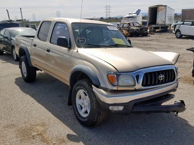 5TEGN92N21Z823754 - 2001 TOYOTA TACOMA DOU GOLD photo 1