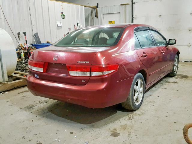 1HGCM566X3A016183 - 2003 HONDA ACCORD EX RED photo 4