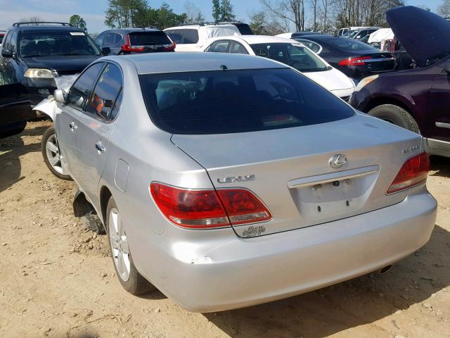 JTHBA30G555117411 - 2005 LEXUS ES 330 SILVER photo 3