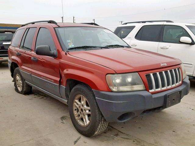 1J4GX48N84C435557 - 2004 JEEP GRAND CHER RED photo 1