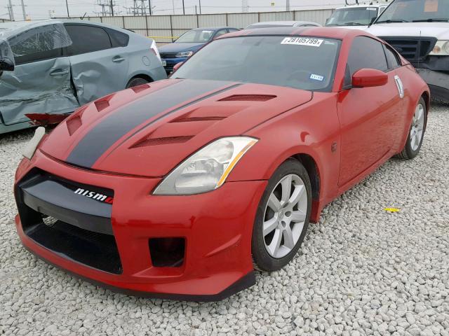 JN1AZ34E63T018008 - 2003 NISSAN 350Z COUPE RED photo 2