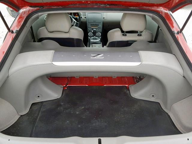 JN1AZ34E63T018008 - 2003 NISSAN 350Z COUPE RED photo 6